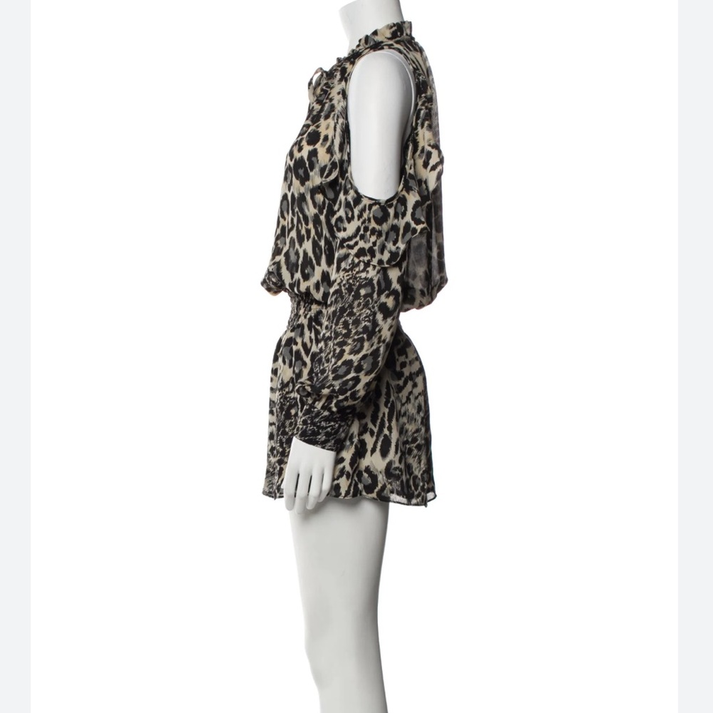 Parker Lynx Animal Print Mini Dress | S